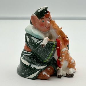 Christmas Midwest Of Cannon Falls Elf and Reindeer Figurine